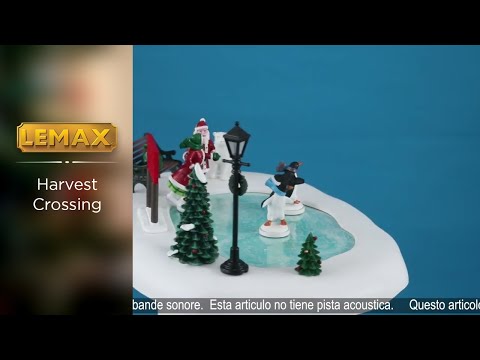 Lemax - 'North Pole Skating Rink' - Figuur met animatie - Exclusief adapter (werkt ook op batterijen)