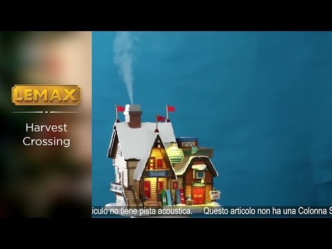 Lemax - 'Yonder Peak Ski & Snowboard School' - Verlicht gebouw met rookeffect - Inclusief adapter