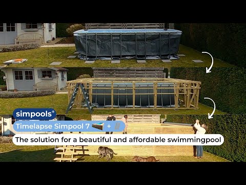Simpool 7 - kit de démarrage pour margelles de piscine en bois - L862 x L500 x H145 cm Simpool 7 - kit de démarrage pour margelles de piscine en bois - L862 x L500 x H145 cm