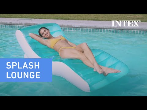 Intex inflatable air mattress Lounge Splash - blue - L191 x W99 cm