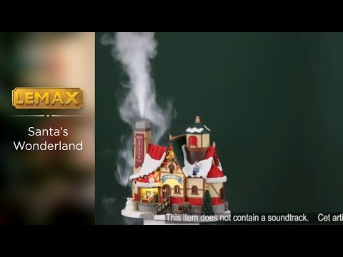 Lemax - 'Santa's Chalet' - Verlicht gebouw met rookeffect - Inclusief adapter
