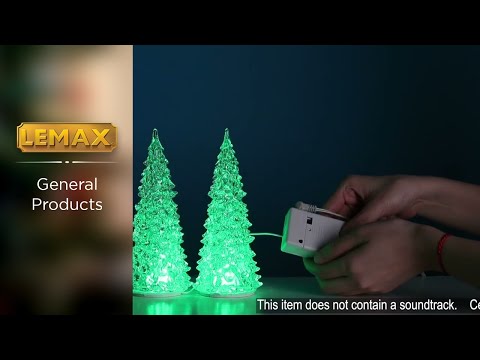 Lemax Crystal Lighted Tree 3 Color Changeable - illuminated - Christmas accessory