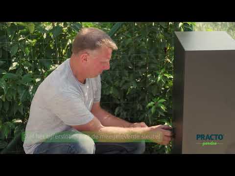 Famiflora package mailbox BOX with key lock - matte black - 105 x 39 x 27 cm - top quality!