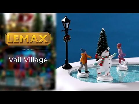Lemax - 'Frosty Goes Ice Skating' - Table centerpiece with animation - Adapter not included (Works on batteries)